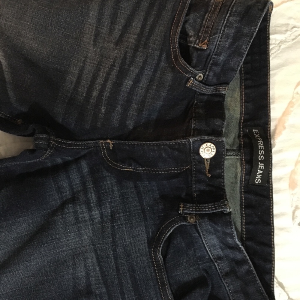 Express Jeans, Barely Boot, Low Rise size 6L